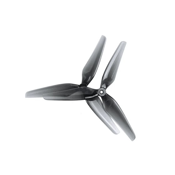 Wholesale HQProp 8X4X3 8 Inch 3-blade Propeller Grey Transparent PC Material Drone Traversing Plane Propeller Blade